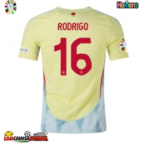Camisa de Futebol Espanha Rodri Hernandez #16 Equipamento Secundário Europeu 2024 Manga Curta